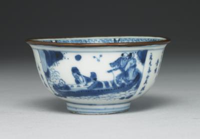 图片[3]-Teacup with “Ode on the Red Cliff” motif in underglaze blue, late Ming-early Qing dynasty (16th-17th centuries)-China Archive